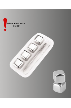 Paslanmaz Metal Buz Küpleri-Çok Amaçlı Kullanıma Uygun