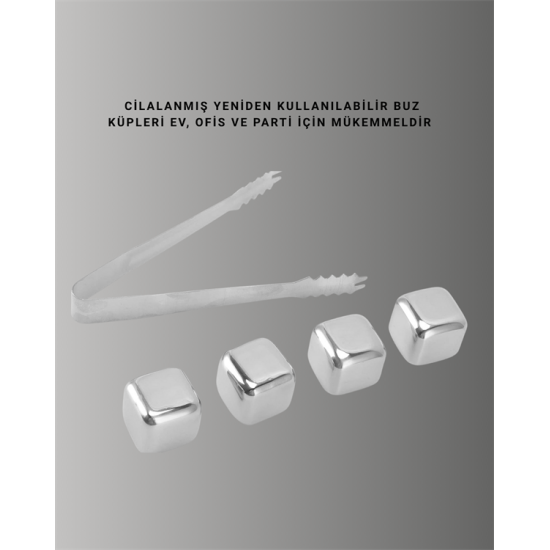 Çevre Dostu Metal Buz Küpü ve Kullanışlı Klips Seti Çevre Dostu Metal Buz Küpü ve Kullanışlı Klips Seti