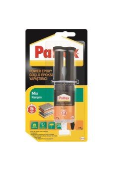 Pattex Power Epoxy Güçlü Yapıştırıcı Şeffaf 27 gr