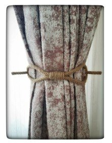 Perde Tokası Perde Mandalı Perde Askı Aparatı Jüt Halat Şıklığında Perde Aksesuar