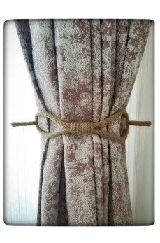 Perde Tokası Perde Mandalı Perde Askı Aparatı Jüt Halat Şıklığında Perde Aksesuar