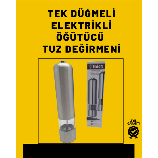 Elektrikli Baharat Öğütme Cihazı Ergonomik Şeffaf Gövde