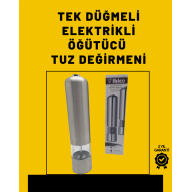 Pil İle Çalışan Elektrikli Baharat Öğütme Cihazı Ergonomik Şeffaf Gövde