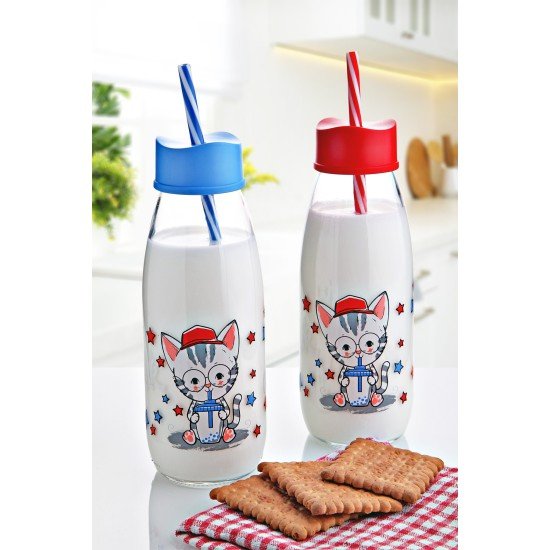 Pipetli Su Ve Süt Şişesi Cam 250 ML Pipetli Su Ve Süt Şişesi Cam 250 ML