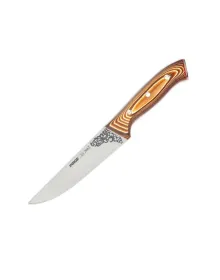 Pirge 32102 Elite Kurban, Kasap Bıçağı 16,5 cm - Kahverengi Perçinli Kompozit Sap
