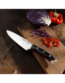 Pirge 32160 Elite Şef Bıçağı 19 cm - Perçinli Kahverengi Kompozit Sap
