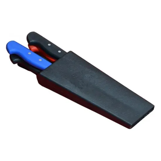 Plastik Bıçak Kütüklüğü 4 lü - Kırmızı, Plastik, Kemerlikli Bıçak Çanta Plastik Bıçak Kütüklüğü 4 lü - Kırmızı, Plastik, Kemerlikli Bıçak Çanta