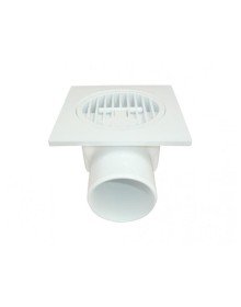 Plastik Yer Süzgeci 10x10 cm 50 mm Yandan Çıkış