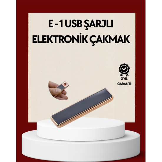 Plazma Ark Teknolojili Elektrikli Çakmak – Dokunmatik, LED Göstergeli, Şarj Edilebilir