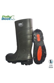 Pollyboot Vega 44 Numara Çelik Burunlu Çizme Poliüratan