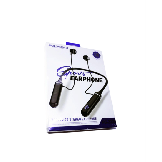 Polygold PG-100 Bluetooth 5.0 Boyun Bantlı Kulaklık – 50 Saat Konuşma Süresi, Type-C Şarj