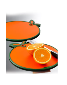 Portakal Figürlü Kaydırmaz Kesme Tahtası Doğrama Panosu