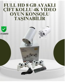 Portatif 4K Projeksiyon – 4.000 Uygulama, Kablosuz Yansıtma ve Bluetooth 5.0