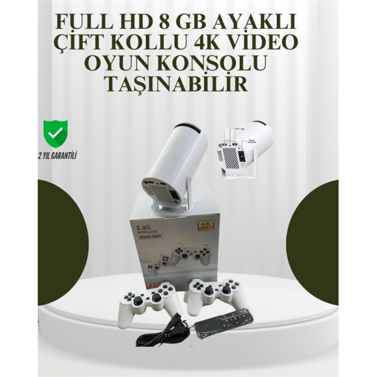 Portatif 4K Projeksiyon – 4.000 Uygulama, Kablosuz Yansıtma ve Bluetooth 5.0 Portatif 4K Projeksiyon – 4.000 Uygulama, Kablosuz Yansıtma ve Bluetooth 5.0