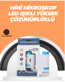 Portatif El Mikroskop – LED Işıklı, Aynı Anda Net Odaklama