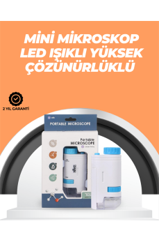 Portatif El Mikroskop – LED Işıklı, Aynı Anda Net Odaklama