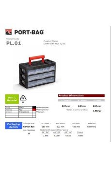 Portbag PL01 Caby 3/11 Çekmece Seti Portbag PL01 Caby 3/11 Çekmece Seti