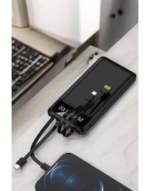 Powerbank 20.000 Mah LCD Ekran USB Lightning Type-C Uyumlu İOS ve Android