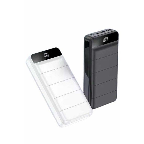 Powerbank 50.000 Mah Dijital Göstergeli Taşınabilir 4 Portlu Hızlı Powerbank