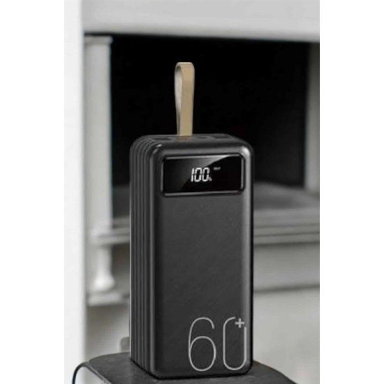 Powerbank 60.000 MAH 4 Portlu Uzun Şarj Süreli Dijital Göstergeli Powerbank 60.000 MAH 4 Portlu Uzun Şarj Süreli Dijital Göstergeli