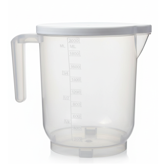 Pratik Mutfak Ölçü Kabı - 2 Litre Dereceli Şeffaf Hazne BPA Free Pratik Mutfak Ölçü Kabı - 2 Litre Dereceli Şeffaf Hazne BPA Free
