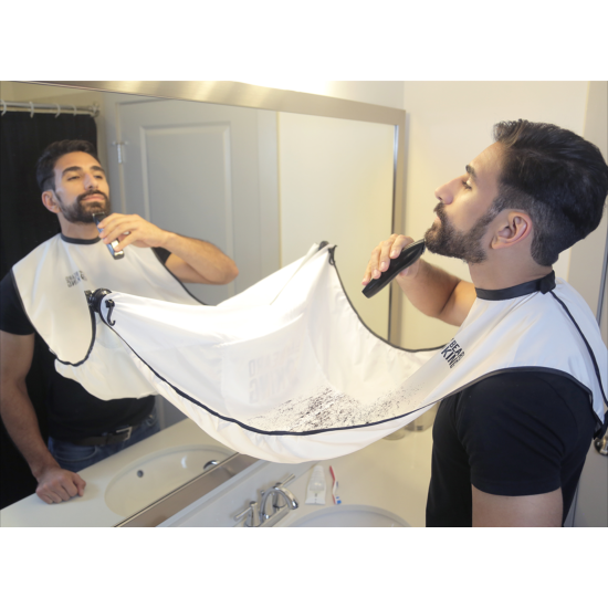 Pratik Sakal Kesme Örtüsü - Beyaz Pratik Sakal Kesme Örtüsü - Beyaz