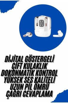Profesyonel Dijital Göstergeli Düşük Gecikme Bluetooth Kulaklık Çift Kulaklık