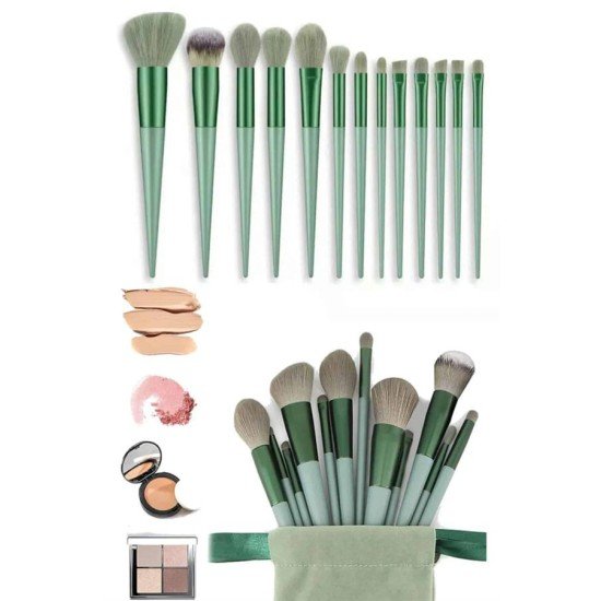 Profesyonel Makyaj Fırça Seti 13 Parça Yumuşak Kıllı Fırça Seti Far Fırçası