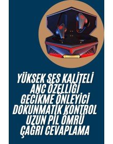 Profesyonel TWS Işıklı Kablosuz Bluetooth Kulaklık  Kulaklığı