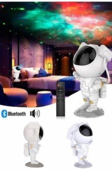 Projeksiyon Astronot Lamba Speaker Sevimli Astronot Bluetooth Hoparlör Projeksiyon Astronot Lamba Speaker Sevimli Astronot Bluetooth Hoparlör