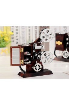 Projektör Şeklinde Takı Çekmeceli Müzik Kutusu