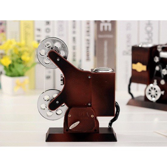 Projektör Şeklinde Takı Çekmeceli Müzik Kutusu Projektör Şeklinde Takı Çekmeceli Müzik Kutusu