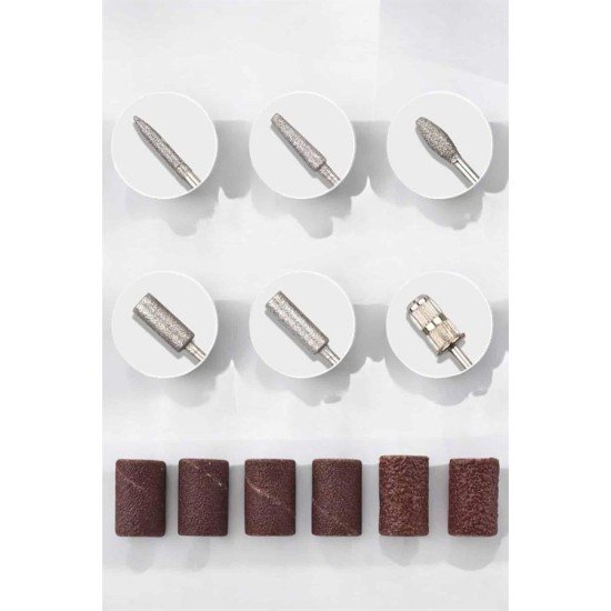 Protez Tırnak Manikür ve Pedikür Seti Elektrikli