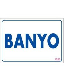 Banyo Uyarı Levhası 17,5x25 KOD:1688