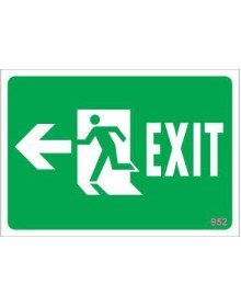 Acil Çıkış Uyarı Levhası 17,5x25 KOD:952