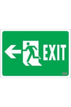 Acil Çıkış Uyarı Levhası 17,5x25 KOD:952