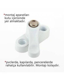 Pvc Kapı Pencere Emniyet Kilidi -  Düğmeli Pimapen Kilidi - ÇELİK