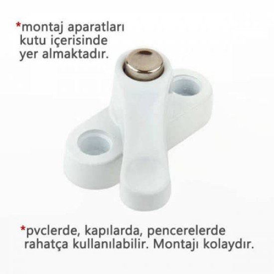 Pvc Kapı Pencere Emniyet Kilidi -  Pimapen Kilidi - ÇELİK - 6 Adet