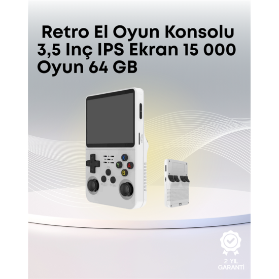 R36S 64 GB Retro El Konsolu – Gelişmiş Donanım ve Özelleştirilebilir Yazılım Yapısı