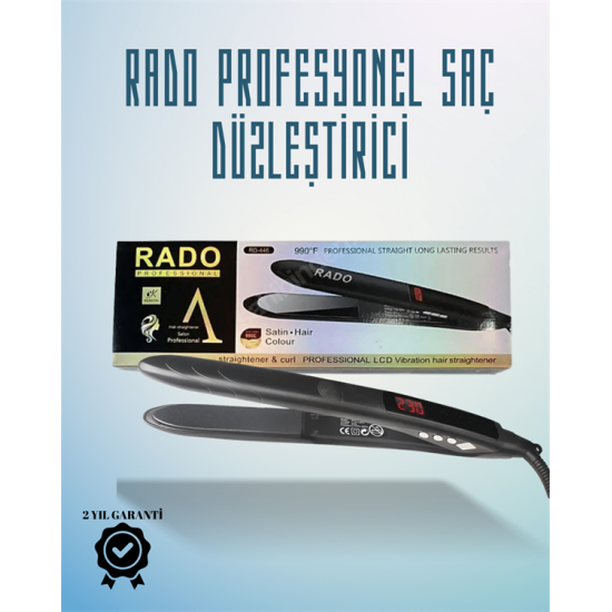 Rado RD-446 Seyahat Dostu Saç Düzleştirici – Güvenlik Kilidi ve Taşınabilir Tasarım