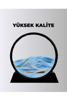 Rahatlatıcı Kum Sanatı – Yuvarlak Cam Çerçeveli Hareketli Kum Resmi, Ofis ve Ev İçin Etkileşimli Masaüstü Süs Rahatlatıcı Kum Sanatı – Yuvarlak Cam Çerçeveli Hareketli Kum Resmi, Ofis ve Ev İçin Etkileşimli Masaüstü Süs
