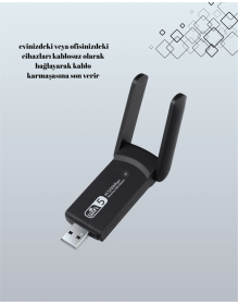 Realtek Chipsetli 5G Destekli Yüksek Hızlı Ağ Adaptörü