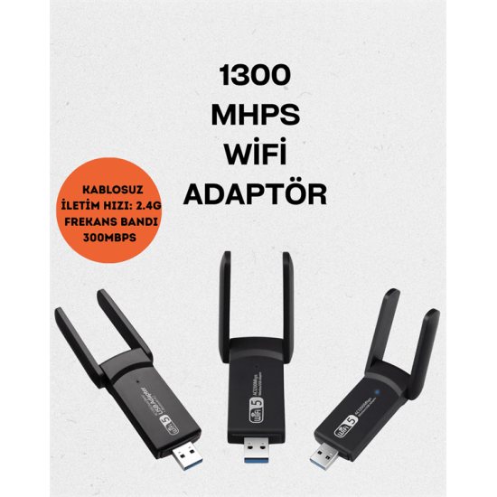 Realtek Chipsetli 5G Destekli Yüksek Hızlı Ağ Adaptörü