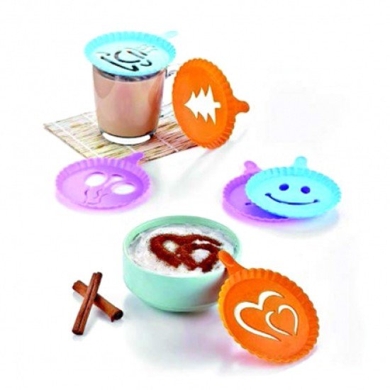 Renkli Kahve Süsleme Şablonları - 4Lü Magic Süsleme Şablonu Renkli Kahve Süsleme Şablonları - 4Lü Magic Süsleme Şablonu