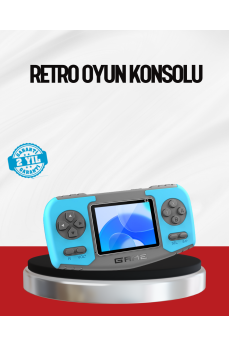 El Tipi Retro Oyun Konsolu Çocuklara Özel Portatif Oyun Makinesi