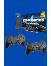 Retro Oyunlar 4k Game Stick 2.4g Kablosuz Çift Kol 3500 Oyun Atari