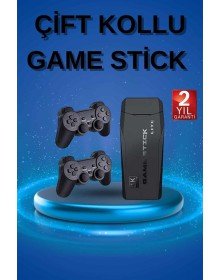 Retro Oyunlar 4k Game Stick 2.4g Kablosuz Çift Kol 3500 Oyun Atari