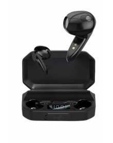 Rgb Işıklı Çift Mikrofonlu Siyah Profesyonel  Kulaklığı Kablosuz Kulakiçi