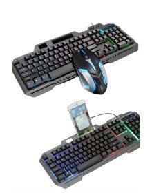 RGB Işıklı   Klavye Q Klavye Mouse Hediyeli
