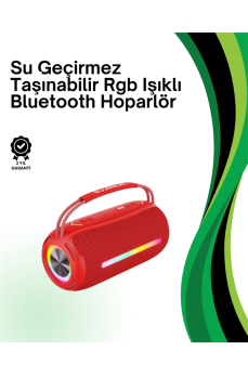 RGB Işıklı Taşınabilir Hoparlör – Çoklu Bağlantı Desteği